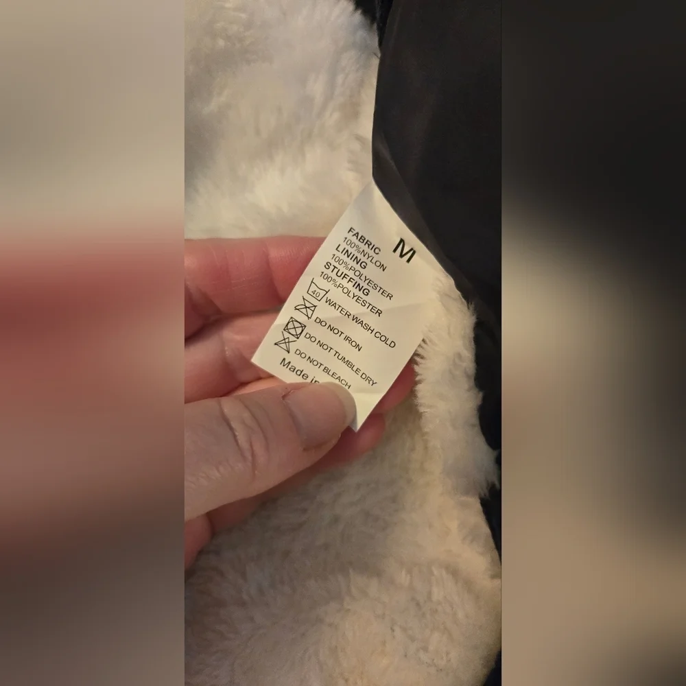 SAWMONG Navy Blue Dog Fleece Jacket with Hood #459 - Picture 5 of 13